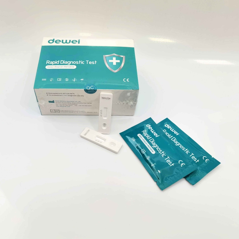 CE ISO13485 Malaria Diagnostic Kit Whole Blood Plasma Serum Malaria Pf Pan Rapid Test Kit